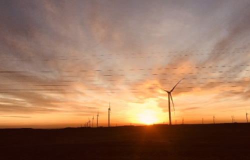 甘肅玉門馬鬃山風電場